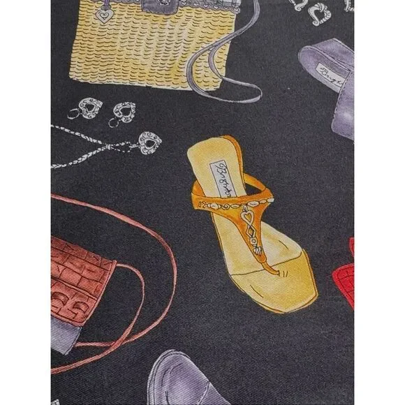 Brighton 100% silk scarf with fashion accessories print size 21” X 21” - Picture 11 of 12